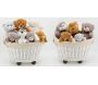 Peluche ours en acrylique brun - AUBRY GASPARD