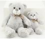 Peluche ours en acrylique gris - AUBRY GASPARD