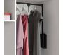 Penderie rabattable noire pour armoire Hang - EMUCA