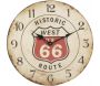 Pendule en bois vieilli Route 66