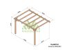 Pergola accolée en bois lamellé-collé Andorra - Maderland