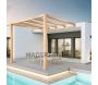 Pergola accolée en bois lamellé-collé Burgos