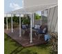 Pergola à adosser en aluminium blanc et polycarbonate Olympia - Canopia by Palram