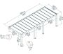 Pergola en bois de cèdre et polycarbonate Helsinki - PAA-0383