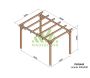 Pergola en bois lamellé-collé Linares - Maderland