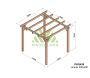 Pergola en bois lamellé-collé Linares - Maderland