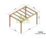 Pergola en bois lamellé-collé Santander - Maderland