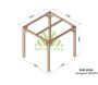 Pergola en bois lamellé-collé Tarragona - Maderland