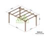 Pergola en bois massif Madrid - Maderland