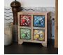 Petit meuble de rangement 4 tiroirs colorés - SIG-0196