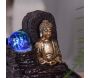 Petite fontaine d'intérieure en résine avec LED bouddha Theravada - 5