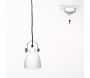 Petite suspension Indus en métal blanc - SIMLA