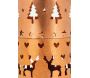 Photophore de Noël sur pied en métal cuivré (Lot de 6) - 19,90