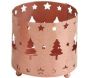 Photophore de Noël rond en métal cuivré (Lot de 2) - AUBRY GASPARD