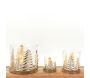 Photophore Sapin en verre et aluminium - AUB-5979