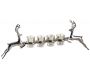 Photophore cerfs avec 4 bougies vanille