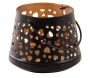 Photophore coeurs noir et or
