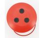 Photophore en métal laqué rouge - 7,90