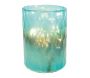 Photophore en verre mosaique turquoise - AUBRY GASPARD
