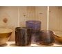 Photophore en verre mosaique violet - AUBRY GASPARD