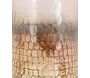 Photophore en verre teinté rose et doré 8 cm - 11,90