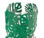 Photophores ronds verts feuilles tropicales métal (Lot de 2) - 19,90