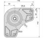 Pieds pour table en acier 60 mm (Lot de 4) - 71,90