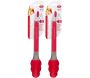 Pince de cuisine en silicone coloré (Lot de 2)