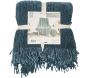 Plaid chenille en polyester avec franges 120 x 150 cm - 5