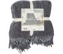 Plaid chenille en polyester avec franges 120 x 150 cm - 6