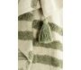 Plaid en coton tufté vert - 6
