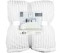 Plaid en flanelle doublure en sherpa 180 x 220 cm - 32,90