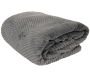 Plaid imitation fourrure grise et sherpa 140 x 200 cm