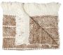 Plaid en maille tressée à franges 120 x 150 cm - THE HOME DECO FACTORY