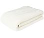 Plaid en polyester sherpa crème 120 x 150 cm Torsade