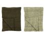 Plaids en coton gaufré
