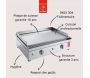 Plancha en inox lisse Chef 55 cm - PAL-0125