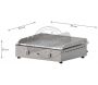 Plancha en inox lisse Chef 55 cm - PLANET