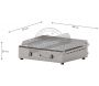 Plancha en inox lisse et rainurée Chef 55 cm - PLANET