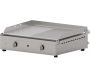Plancha en inox lisse et rainurée Chef 55 cm