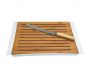 Planche à pain en bambou 38x27 cm avec couteau - CMP-2540