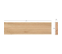 Plancher en pin 2.8 x 14.5 x 300 cm - BUR-0392