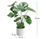 Plante artificielle en pot Monstera 39 cm - AMADEUS