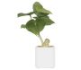 Plante artificielle pot carré blanc mat 26 cm