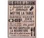 Plaque en bois Règles de la cuisine 30 x 40 cm - SIL