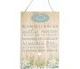 Plaque en bois Règles du jardin 20 x 30 cm - SIL