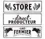 Plaque décorative en métal ferme 53x16 cm (Lot de 3)