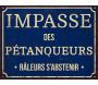 Plaque décorative en métal humour 33 x 25 cm