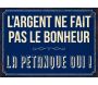 Plaque en métal humour 21 x 15 cm