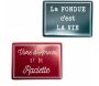 Plaques décoratives en métal Savoie (Lot de 2)